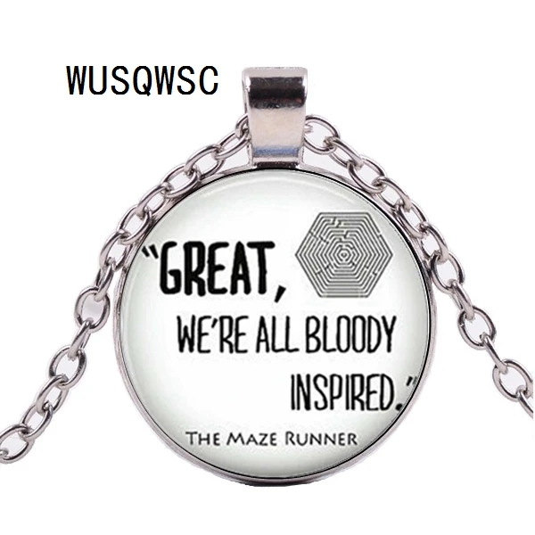 WUSQWSC New Maze Runner Necklace Glass Quote Pendant Jewelry Glass Photo Pendant Necklace
WUSQWSC New Maze Runner Necklace Glass Quote Pendant Jewelry Glass Photo Pendant Necklace