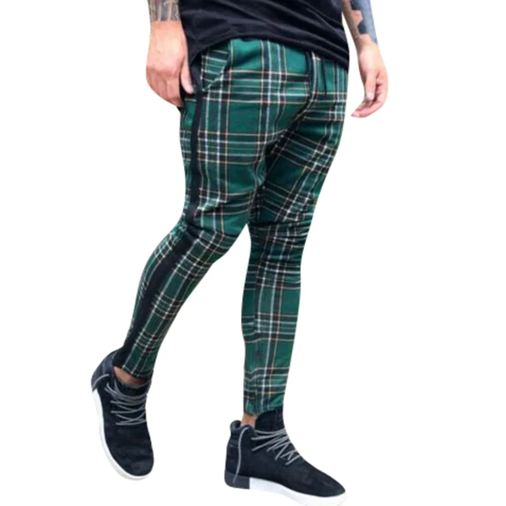 Casual Plaid Joggers Regular Fit Male Streetwear Drawstring Ankle-length Pants Trousers Men Pantalones Hombre Pantalon Homme 20
Casual Plaid Joggers Regular Fit Male Streetwear Drawstring Ankle-length Pants Trousers Men Pantalones Hombre Pantalon Homme 20