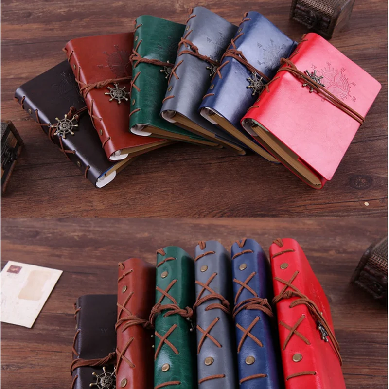Spiral Notebook Diary Notepad Vintage Pirate Anchors PU Leather Note Book Replaceable Stationery Gift Traveler Journal
Spiral Notebook Diary Notepad Vintage Pirate Anchors PU Leather Note Book Replaceable Stationery Gift Traveler Journal