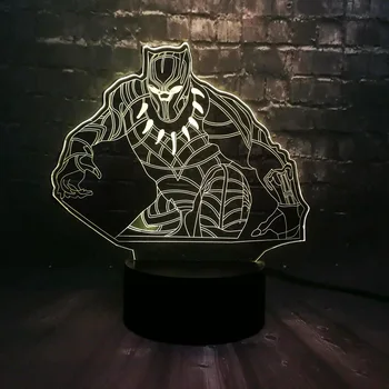 Marvel Movie Super Hero 3D LED Black Panther Decor Home Table 7 Color USB Charge Battery Power Night Light Holiday Birthday Gift
Marvel Movie Super Hero 3D LED Black Panther Decor Home Table 7 Color USB Charge Battery Power Night Light Holiday Birthday Gift