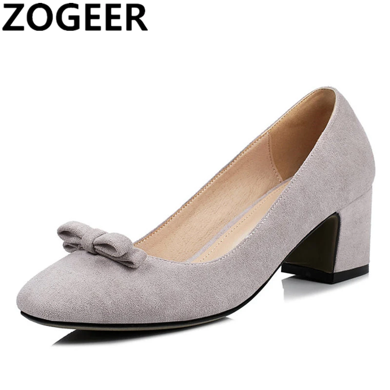Quality Office Lady Women Pumps Suede Leather Casual Thick Medium Heels Office work shoes Shallow Solid Elegant Ladies Shoes
Quality Office Lady Women Pumps Suede Leather Casual Thick Medium Heels Office work shoes Shallow Solid Elegant Ladies Shoes