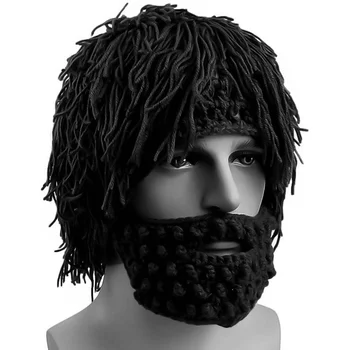 Wig Beard Hats Mad Scientist Caveman Handmade Knit Warm Winter Caps Men Women Halloween Gifts Funny Beanies Party Supplies
Wig Beard Hats Mad Scientist Caveman Handmade Knit Warm Winter Caps Men Women Halloween Gifts Funny Beanies Party Supplies