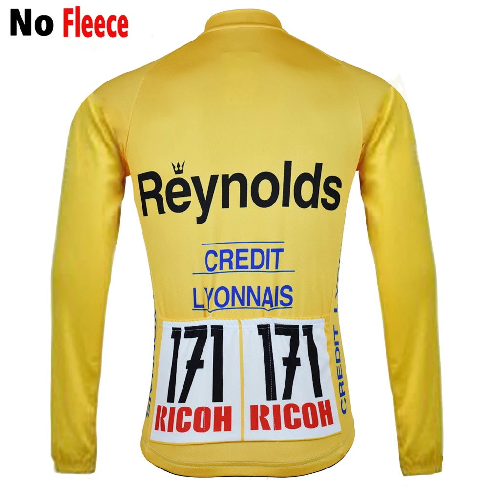 NEW Men's Thermal long sleeve Jersey Vintage yellow shirt cycling clothing Winter Fleece & no Fleece / bike wear 
NEW Men's Thermal long sleeve Jersey Vintage yellow shirt cycling clothing Winter Fleece & no Fleece / bike wear