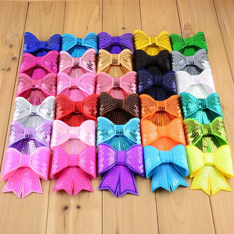 120pcs/lot 32color U Pick 3 Inch Large Sequin Bowknot Applique Embroideried Sequin Bows Girls Boutique Hair Accessories HDJ13
120pcs/lot 32color U Pick 3 Inch Large Sequin Bowknot Applique Embroideried Sequin Bows Girls Boutique Hair Accessories HDJ13