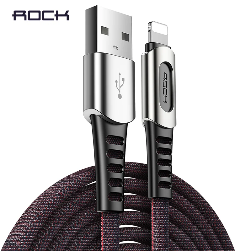ROCK Luxury USB Cable for iPhone X XS XR MAX 8 7 6 6s plus Charger Charging Cable Zinc alloy USB Data Cable Phone Cord Lighting
ROCK Luxury USB Cable for iPhone X XS XR MAX 8 7 6 6s plus Charger Charging Cable Zinc alloy USB Data Cable Phone Cord Lighting