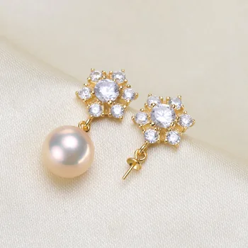 DIY Pearl Accessory S925 Sterling Silver Earrings Jewelry Findings Delicate New Design Earrings Holder 3Pairs
DIY Pearl Accessory S925 Sterling Silver Earrings Jewelry Findings Delicate New Design Earrings Holder 3Pairs