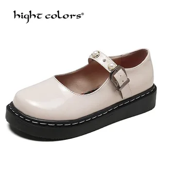 Women Solid Patent Leather Flat Platform Shoes Buckle Mary Janes Lolita Student Shoes Female Office Work Shoes Beige Black
Women Solid Patent Leather Flat Platform Shoes Buckle Mary Janes Lolita Student Shoes Female Office Work Shoes Beige Black