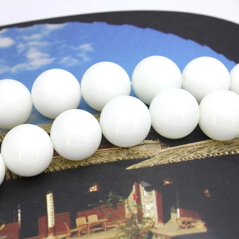 New Hot ! 14mm White Stone Round Bead Tridacna Loose Beads,Suitable For The Production Of DIY Fine Jewelry Gift
New Hot ! 14mm White Stone Round Bead Tridacna Loose Beads,Suitable For The Production Of DIY Fine Jewelry Gift