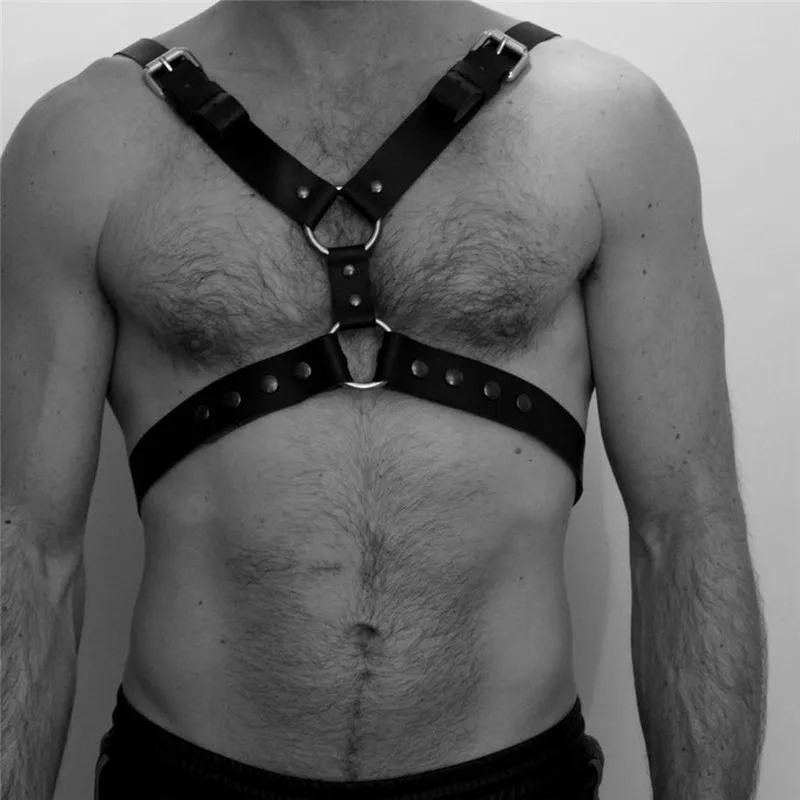 Sexy Men Harness Straps Leather Adjustable Belt Body Chest Harness Bondage Cage Night Club Cosplay Rivet Belt Restraint Harness
Sexy Men Harness Straps Leather Adjustable Belt Body Chest Harness Bondage Cage Night Club Cosplay Rivet Belt Restraint Harness