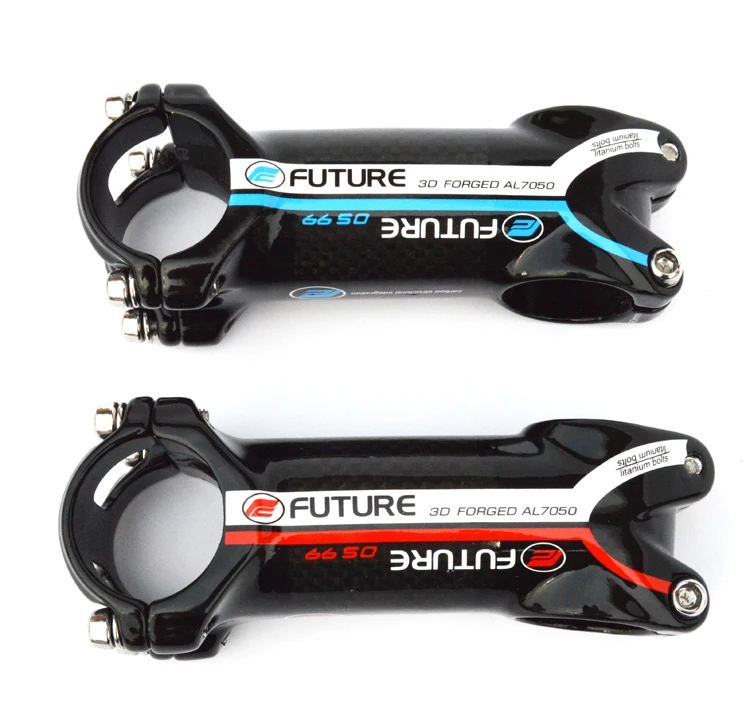 FUTURE alloy 7075 and carbon fiber bicycle stem road mtb bike parts 31.8 * 80/90/100 / 110/120mm angle 7 3k finish blue red
FUTURE alloy 7075 and carbon fiber bicycle stem road mtb bike parts 31.8 * 80/90/100 / 110/120mm angle 7 3k finish blue red