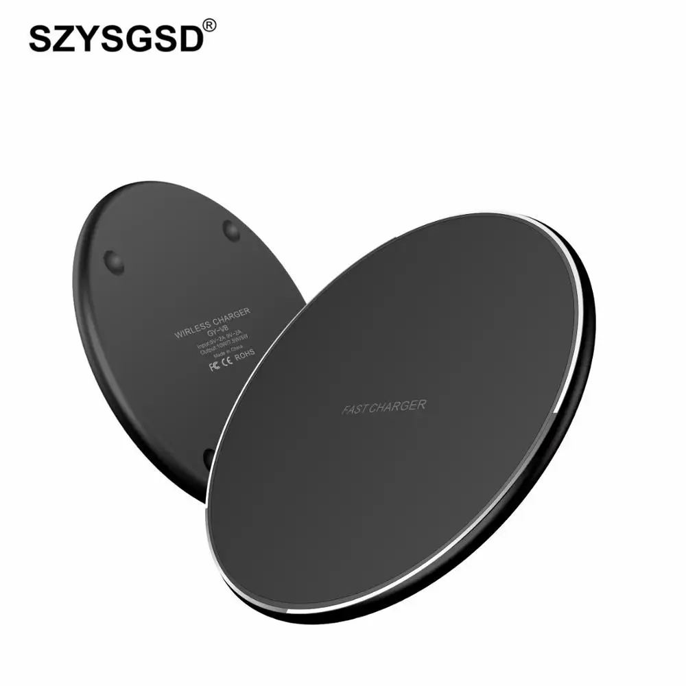 SZYSGSD 10W Fast Wireless Charger For Samsung Galaxy S9 S9+ S8 S7 Note 9 USB Qi Charging Pad for iPhone XS Max XR X 8 Plus Alloy
SZYSGSD 10W Fast Wireless Charger For Samsung Galaxy S9 S9+ S8 S7 Note 9 USB Qi Charging Pad for iPhone XS Max XR X 8 Plus Alloy