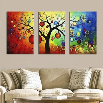 3 Panel Canvas Paintings Large Size Wall Decoration Pictures Apple Money Tree Handmade Modern Abstract Canvas Wall Art Unframed
3 Panel Canvas Paintings Large Size Wall Decoration Pictures Apple Money Tree Handmade Modern Abstract Canvas Wall Art Unframed