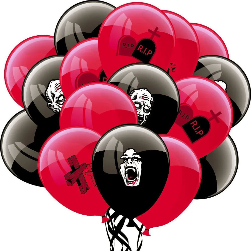 16pcs/set Latex Balloons Halloween Decorations Orange Black With Fun & Scary Printed Skull Cross For Halloween Party Supplies
16pcs/set Latex Balloons Halloween Decorations Orange Black With Fun & Scary Printed Skull Cross For Halloween Party Supplies