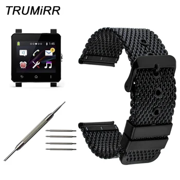 24mm Stainless Steel Watchband + Tool for Sony Smartwatch SW2 Milanese Watch Band Replacement Wrist Strap Bracelet Black Silver 
24mm Stainless Steel Watchband + Tool for Sony Smartwatch SW2 Milanese Watch Band Replacement Wrist Strap Bracelet Black Silver