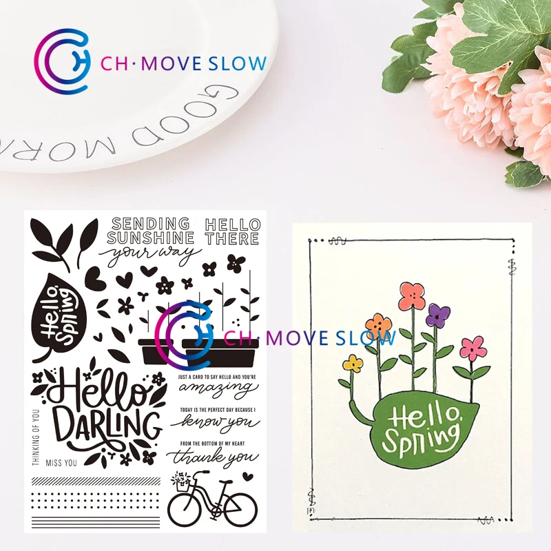 CH Hello Spring Metal Cutting Dies and stamps DIY Scrapbooking Card Stencil Paper Craft Handmade Album Handbook Decoration
CH Hello Spring Metal Cutting Dies and stamps DIY Scrapbooking Card Stencil Paper Craft Handmade Album Handbook Decoration