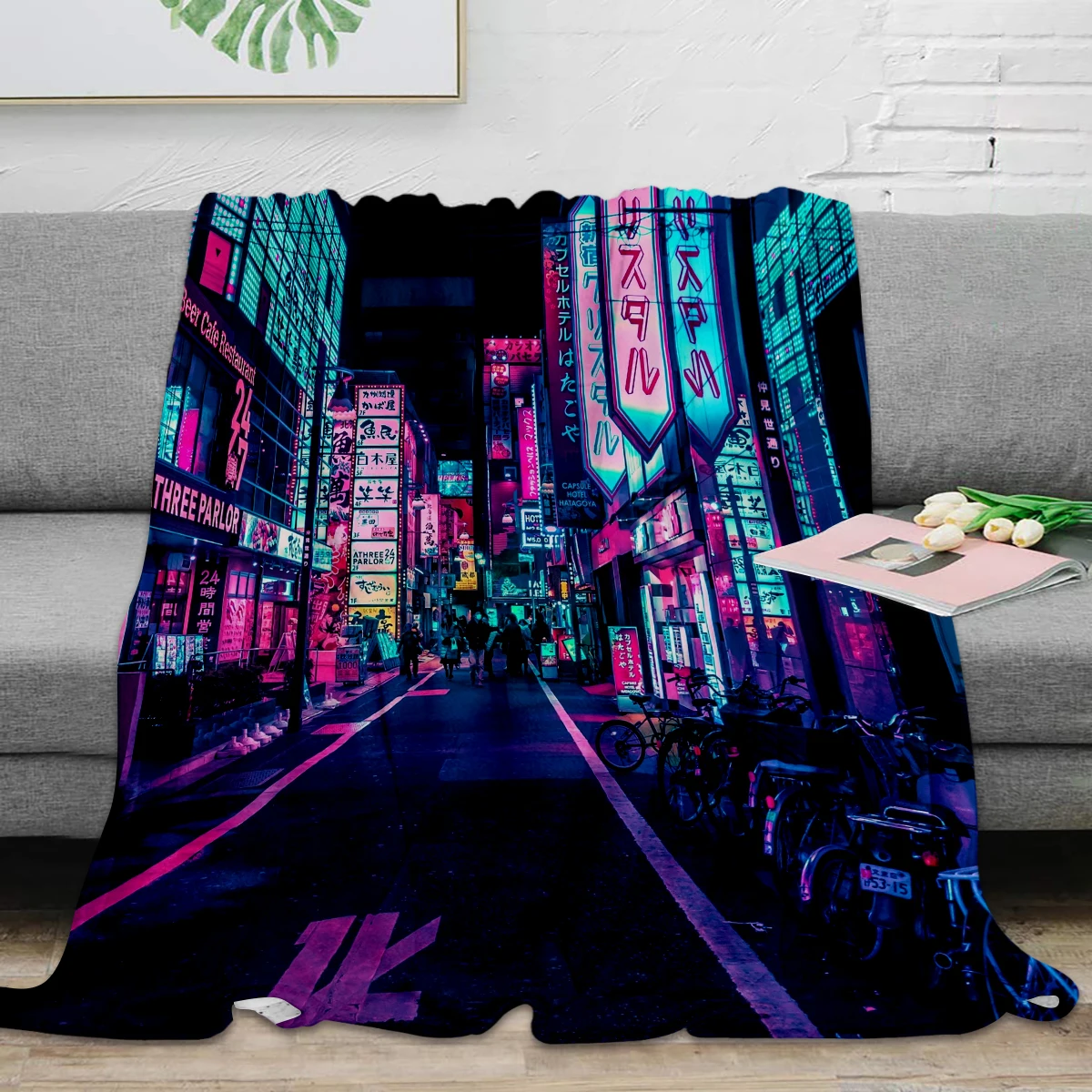 A Neon Wonderland called Tokyo Throw Blanket Soft Warm Microfiber Blanket Flannel Blanket
A Neon Wonderland called Tokyo Throw Blanket Soft Warm Microfiber Blanket Flannel Blanket