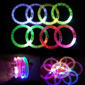 3PCS/lot colorful changing LED bracelet Light up Bracelet flashing Acrylic glowing bracelet toys party decoration supplies 
3PCS/lot colorful changing LED bracelet Light up Bracelet flashing Acrylic glowing bracelet toys party decoration supplies