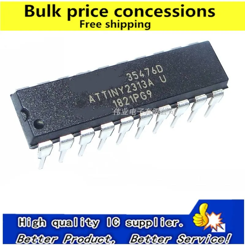 Бесплатная доставка 10 шт./50 шт./100 шт. ATTINY2313A-PU ATTINY2313 ATTINY 2313 DIP20 хорошее качество |