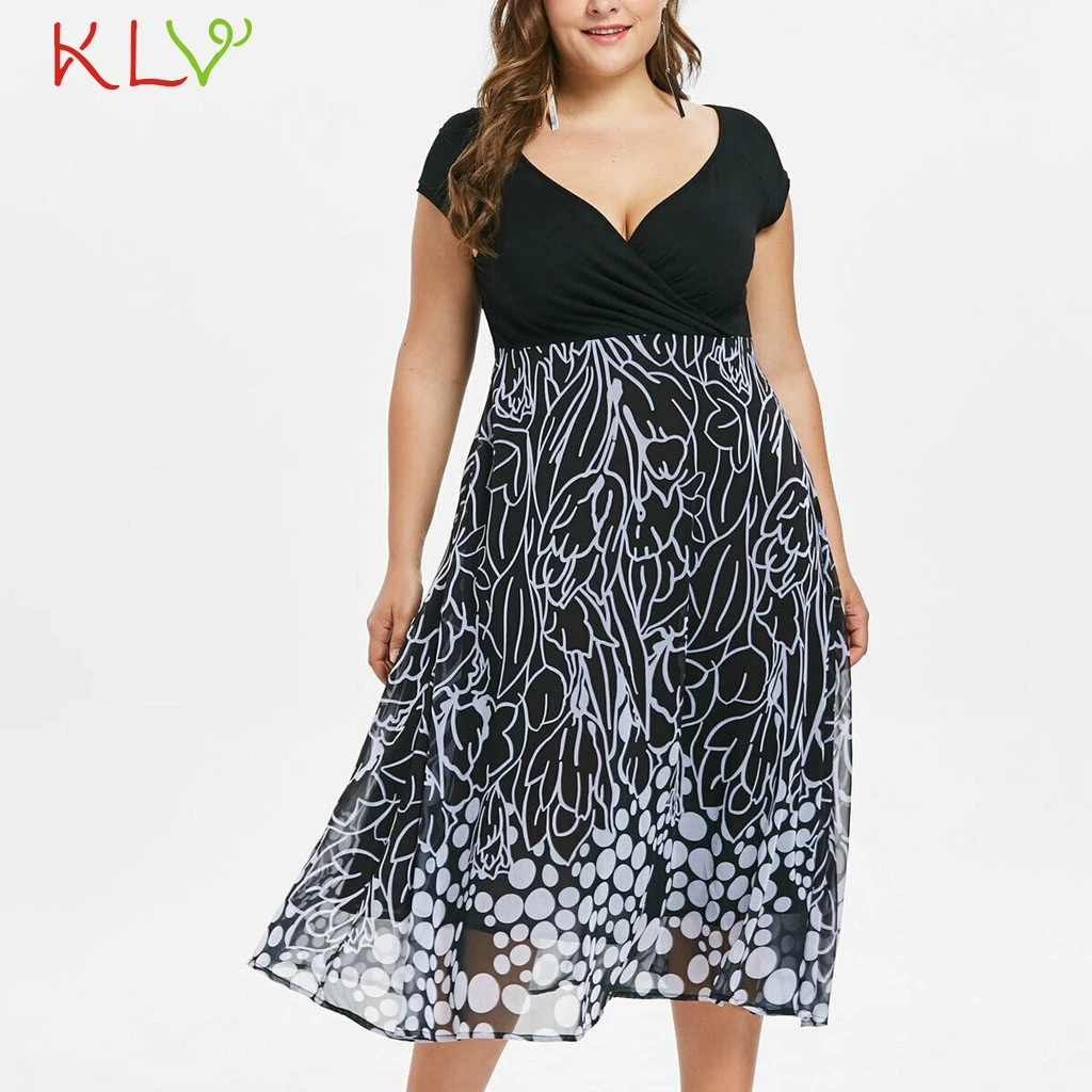 Dress Women Plus Size 5XL Calf Chiffon Casual Print Elegant Party Night Dress Robe Femme Zomerjurk Dames 2019 Vestidos 19Apr8
Dress Women Plus Size 5XL Calf Chiffon Casual Print Elegant Party Night Dress Robe Femme Zomerjurk Dames 2019 Vestidos 19Apr8