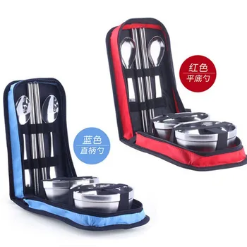 free shipping Student portable tableware stainless steel bowl folding single double bowl cutlery set outdoor travel cutlery
free shipping Student portable tableware stainless steel bowl folding single double bowl cutlery set outdoor travel cutlery