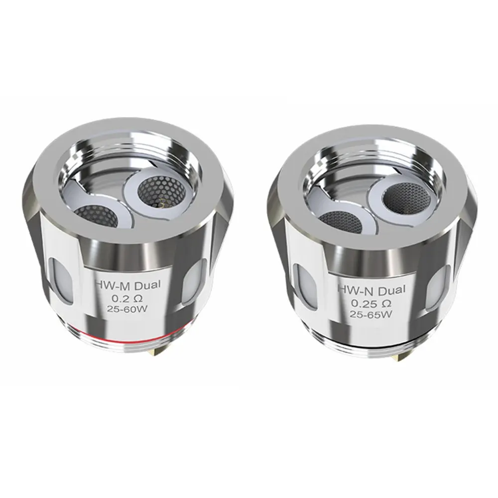 Original Eleaf HW-M Dual coil Head HW-N Dual Coil Head for iStick NOWOS ELLO Duro Tank coil Evaporator 5pcs
Original Eleaf HW-M Dual coil Head HW-N Dual Coil Head for iStick NOWOS ELLO Duro Tank coil Evaporator 5pcs