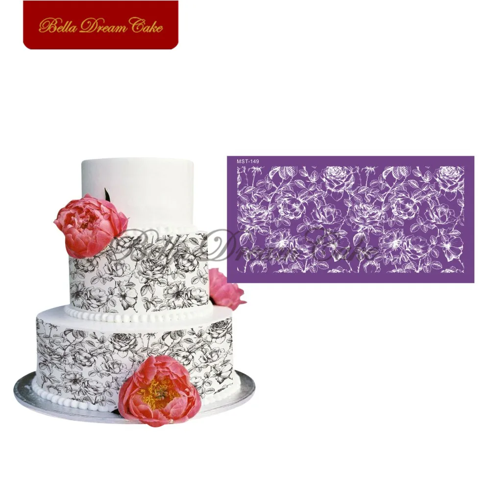 Penoy Flower Design Cake Stencil Fondant Mesh Stencils for Wedding Cake Mold Fabric Cake Mould Cake Decorating Tool Bakeware
Penoy Flower Design Cake Stencil Fondant Mesh Stencils for Wedding Cake Mold Fabric Cake Mould Cake Decorating Tool Bakeware