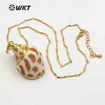 WT-JN041 New Arrival custom Fashion trumpet shell Necklace Charm Sea shell pendant for women Perfect jewelry gift Shell Ocean
WT-JN041 New Arrival custom Fashion trumpet shell Necklace Charm Sea shell pendant for women Perfect jewelry gift Shell Ocean