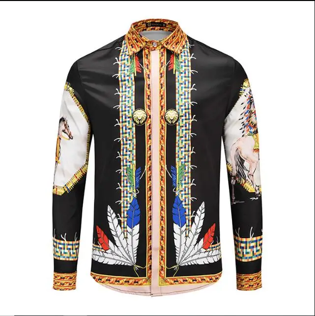 Fashion Stylist Style men's Turn-down Collar 3D Digital Printing Long Sleeve Shirt Punk Style Hip Hop Gothic Casual Shirt M-3XL
Fashion Stylist Style men's Turn-down Collar 3D Digital Printing Long Sleeve Shirt Punk Style Hip Hop Gothic Casual Shirt M-3XL