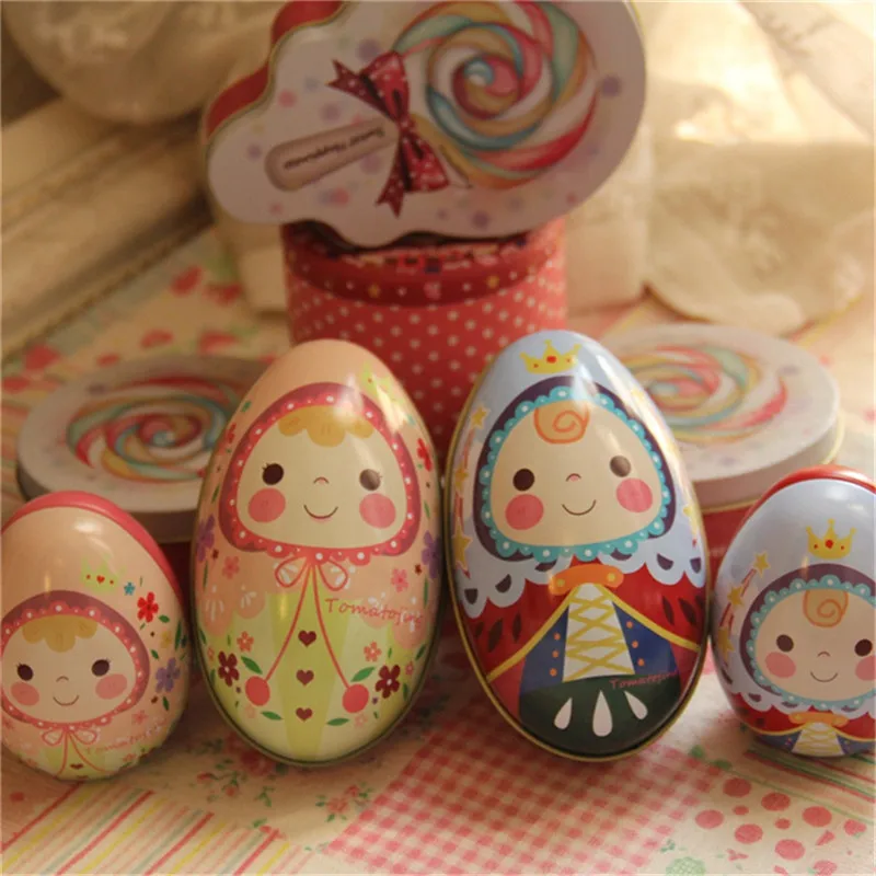Creative wedding box Easter egg Colorful eggs Unique design Large egg tin storage iron box wedding candy box gift
Creative wedding box Easter egg Colorful eggs Unique design Large egg tin storage iron box wedding candy box gift