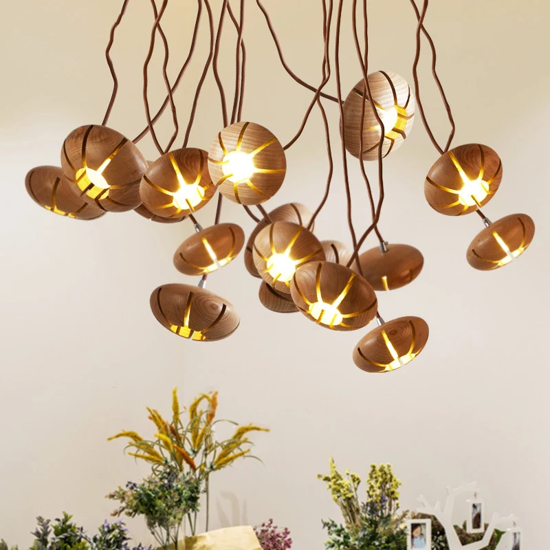 Nordic wooden brief pendant lights with Metal Hose DIY modeling. pumpkin shaped loft led suspension lamp Cafe Bar home lighting
Nordic wooden brief pendant lights with Metal Hose DIY modeling. pumpkin shaped loft led suspension lamp Cafe Bar home lighting