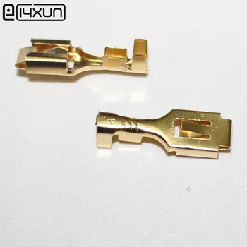 50pieces 6.3mm female spade Quartet terminal connector copper splice crimp wire auto car terminals adaptor 
50pieces 6.3mm female spade Quartet terminal connector copper splice crimp wire auto car terminals adaptor