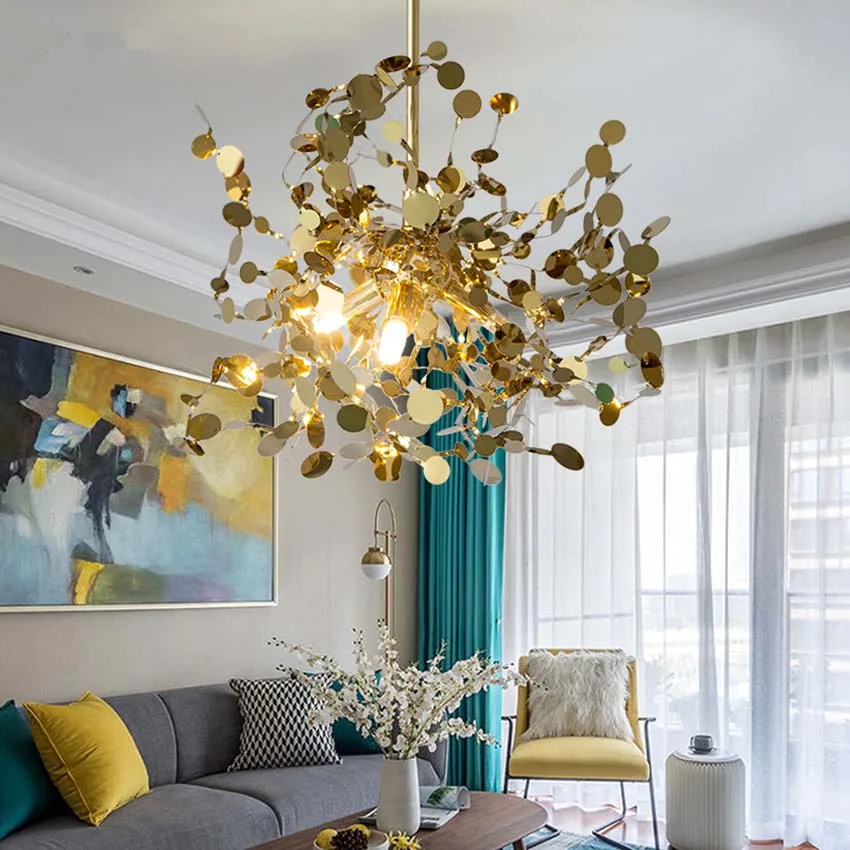 Nordic Creative led hanging lamp Gold Chrome 3 lights Stainless Steel sheet Restaurant bar bedroom decor modern pendant lights
Nordic Creative led hanging lamp Gold Chrome 3 lights Stainless Steel sheet Restaurant bar bedroom decor modern pendant lights