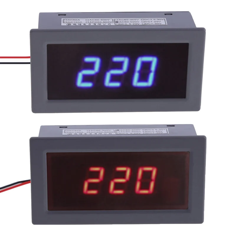 Portable Mini AC220V 30V-300V 0.56 Inch Digital LED Voltage Meter Voltmeter Panel Display Professional Electrical Instruments HR
Portable Mini AC220V 30V-300V 0.56 Inch Digital LED Voltage Meter Voltmeter Panel Display Professional Electrical Instruments HR