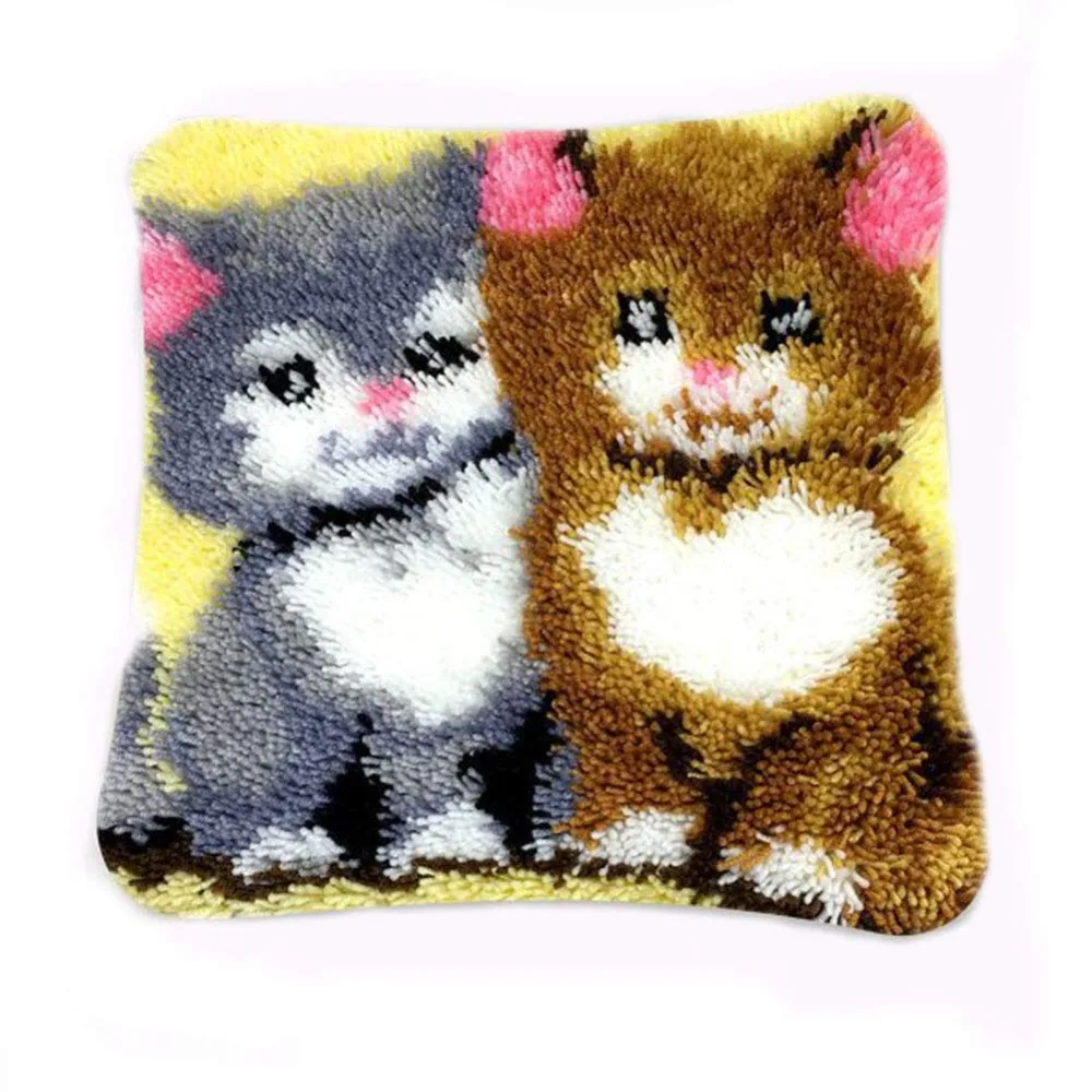 DIY Latch Hook Kits Rug Pillowcase Crocheting Cushion Carpet Unfinished Handmade Canvas Rugs Mat Cartoon Adults Kids Gift Cat
DIY Latch Hook Kits Rug Pillowcase Crocheting Cushion Carpet Unfinished Handmade Canvas Rugs Mat Cartoon Adults Kids Gift Cat