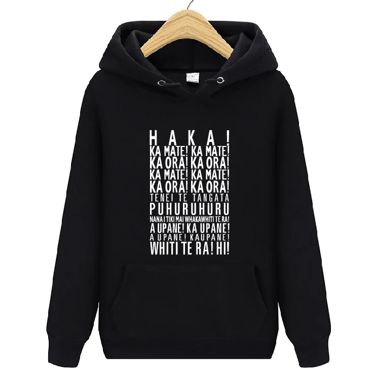The Haka Words New Zealand Rugby Ball Team Pride Hoodies Man Woman Autumn Winter Fleece Hoody Sweatshirts Pullover Tracksuit
The Haka Words New Zealand Rugby Ball Team Pride Hoodies Man Woman Autumn Winter Fleece Hoody Sweatshirts Pullover Tracksuit