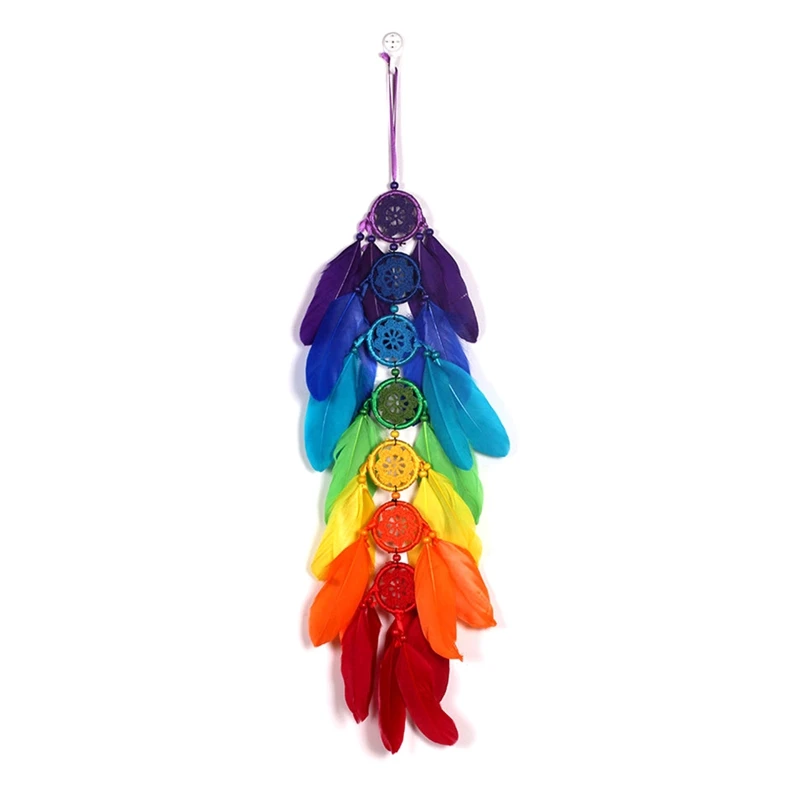 Chakra Dream Catcher Chandelier Prism Suncatcher Rainbow Feather Home Wall Hanging Fengshui Dreamcatcher Decor Pendant
Chakra Dream Catcher Chandelier Prism Suncatcher Rainbow Feather Home Wall Hanging Fengshui Dreamcatcher Decor Pendant