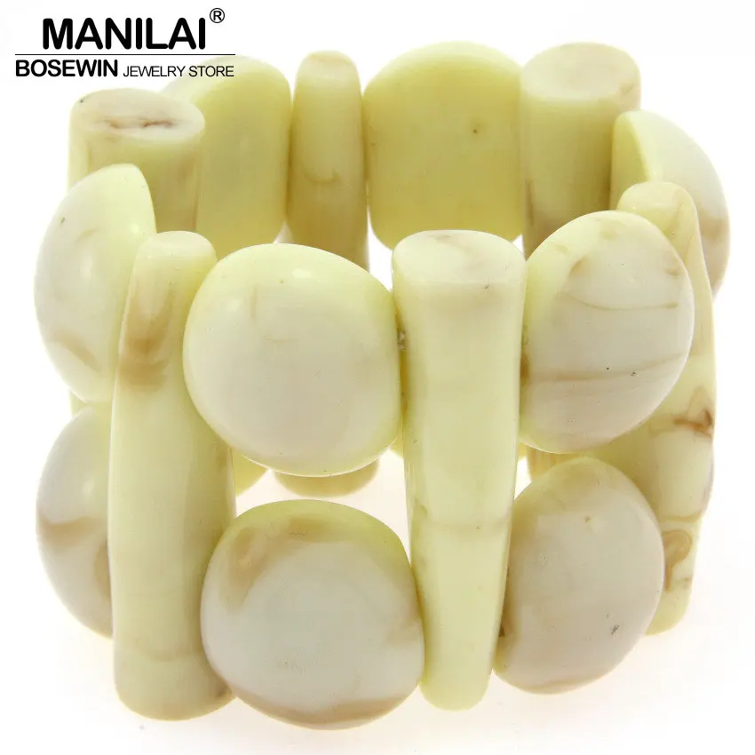 MANILAI Bohemia Style Imitation Corals Strand Bracelets & Bangles Charm Jewelry Resin Beaded Big Bracelets Pulseiras BL482
MANILAI Bohemia Style Imitation Corals Strand Bracelets & Bangles Charm Jewelry Resin Beaded Big Bracelets Pulseiras BL482