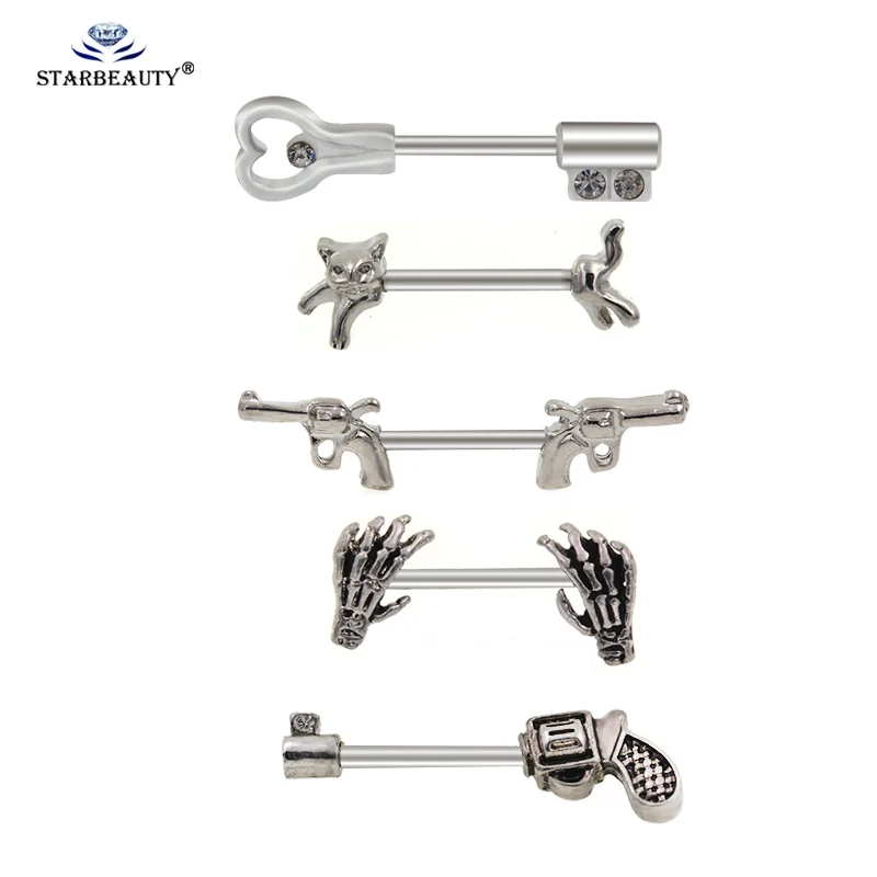 5 Choice Gun Key Cat shape Hand Nipple piercing Gun Piercing 14G 1.6x12/14mm No-Infection Body Jewelry Barbells
5 Choice Gun Key Cat shape Hand Nipple piercing Gun Piercing 14G 1.6x12/14mm No-Infection Body Jewelry Barbells