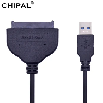 CHIPAL 100PCS 5Gbps USB 3.0 to SATA 3.0 Cable Adapter USB3.0 to Serial ATA III 22 Pin Converter for 2.5 Inch HDD Hard Disk SSD
CHIPAL 100PCS 5Gbps USB 3.0 to SATA 3.0 Cable Adapter USB3.0 to Serial ATA III 22 Pin Converter for 2.5 Inch HDD Hard Disk SSD