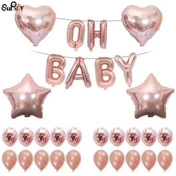 1 Set Oh Baby Letter Balloons Garland Confetti Star Balloon in Rose Gold Silver Baby Shower Gender Reveal Party Decorations
1 Set Oh Baby Letter Balloons Garland Confetti Star Balloon in Rose Gold Silver Baby Shower Gender Reveal Party Decorations