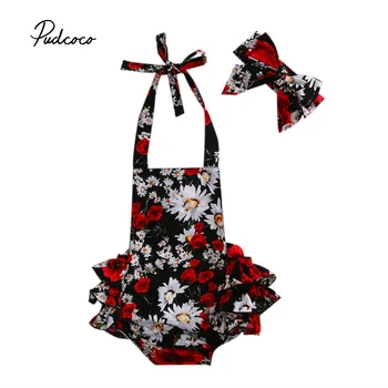 Pudcoco Baby Girls Fashion Bodysuit 2 pieces Floral Print Cotton Blend Black Baby Girls Sleeveless Square Collar Bodysuit
Pudcoco Baby Girls Fashion Bodysuit 2 pieces Floral Print Cotton Blend Black Baby Girls Sleeveless Square Collar Bodysuit