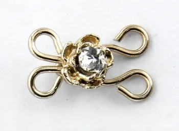 30pieces Craft Gold Flower Clear Crystal Hook & Eyes Clasp Waist Extender Button Sewing On Garment NK108
30pieces Craft Gold Flower Clear Crystal Hook & Eyes Clasp Waist Extender Button Sewing On Garment NK108