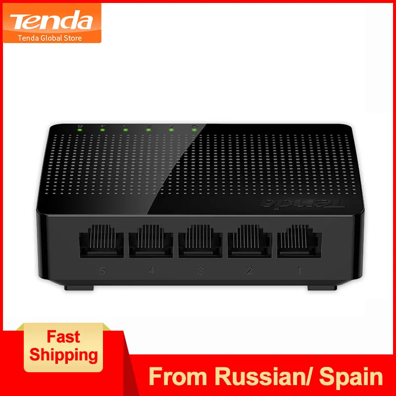 Tenda SG105 Mini 5-Port Desktop Gigabit Desktop SOHO Switch, Fast Ethernet Network Switch, perfect for School/Small Office/Home
Tenda SG105 Mini 5-Port Desktop Gigabit Desktop SOHO Switch, Fast Ethernet Network Switch, perfect for School/Small Office/Home