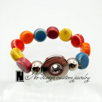 No Design jewelry New ceramic flat bead 18mm Interchangeable Snap buttons jewelry Bracelets best gift for women or men
No Design jewelry New ceramic flat bead 18mm Interchangeable Snap buttons jewelry Bracelets best gift for women or men