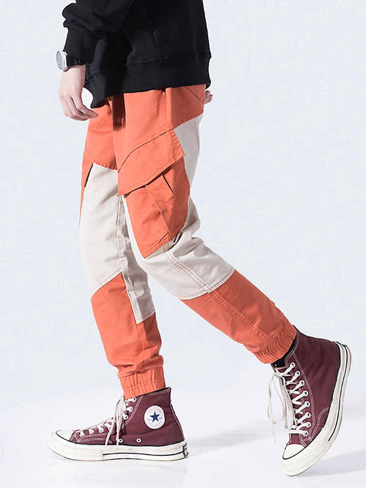 Japanese Style Fashion Joggers Pants Men Orange Color Loose Fit Big Pocket Cargo Pants hombre Streetwear Hip Hop Trousers homme
Japanese Style Fashion Joggers Pants Men Orange Color Loose Fit Big Pocket Cargo Pants hombre Streetwear Hip Hop Trousers homme