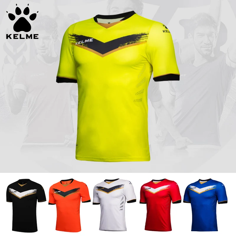 KELME Men Short Sleeve Soccer Jerseys Team Training Quick Dry Breathable Survetement Football Maillot De Foot K16Z2001
KELME Men Short Sleeve Soccer Jerseys Team Training Quick Dry Breathable Survetement Football Maillot De Foot K16Z2001