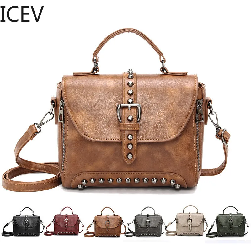 ICEV New Fashion Simple Vintage Rivets Ladies Office Crossbody Bags for Women Messenger Bags Handbags Women Famous Brands Casual
ICEV New Fashion Simple Vintage Rivets Ladies Office Crossbody Bags for Women Messenger Bags Handbags Women Famous Brands Casual
