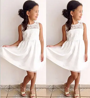 Fashion Kids Girls Summer Lace Floral Party Dress Sleeveless Knee-Length Straight Sundress For 2-11Y
Fashion Kids Girls Summer Lace Floral Party Dress Sleeveless Knee-Length Straight Sundress For 2-11Y