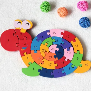 Wooden duck snail shapes blocks ABC Alphabet 1-26 number Learning Jigsaw early educational Intelligence Game Toys Children baby
Wooden duck snail shapes blocks ABC Alphabet 1-26 number Learning Jigsaw early educational Intelligence Game Toys Children baby