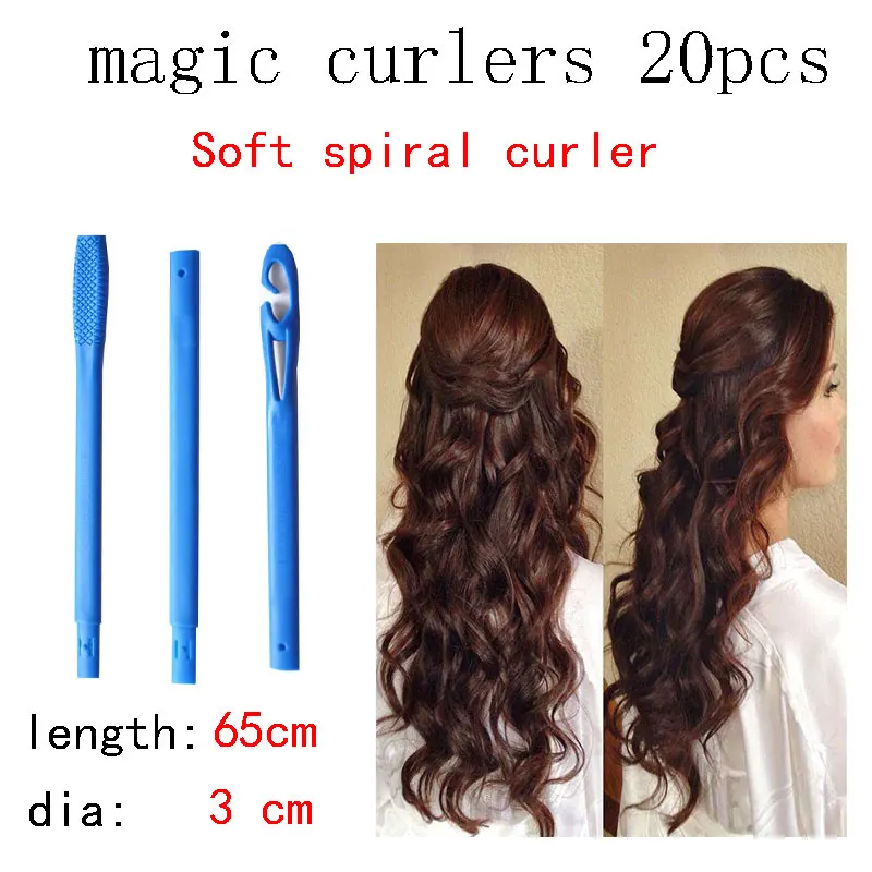 20 pieces of 65 cm without electricity, hair curlers that can sleep, soft nylon spiral curling tools
20 pieces of 65 cm without electricity, hair curlers that can sleep, soft nylon spiral curling tools